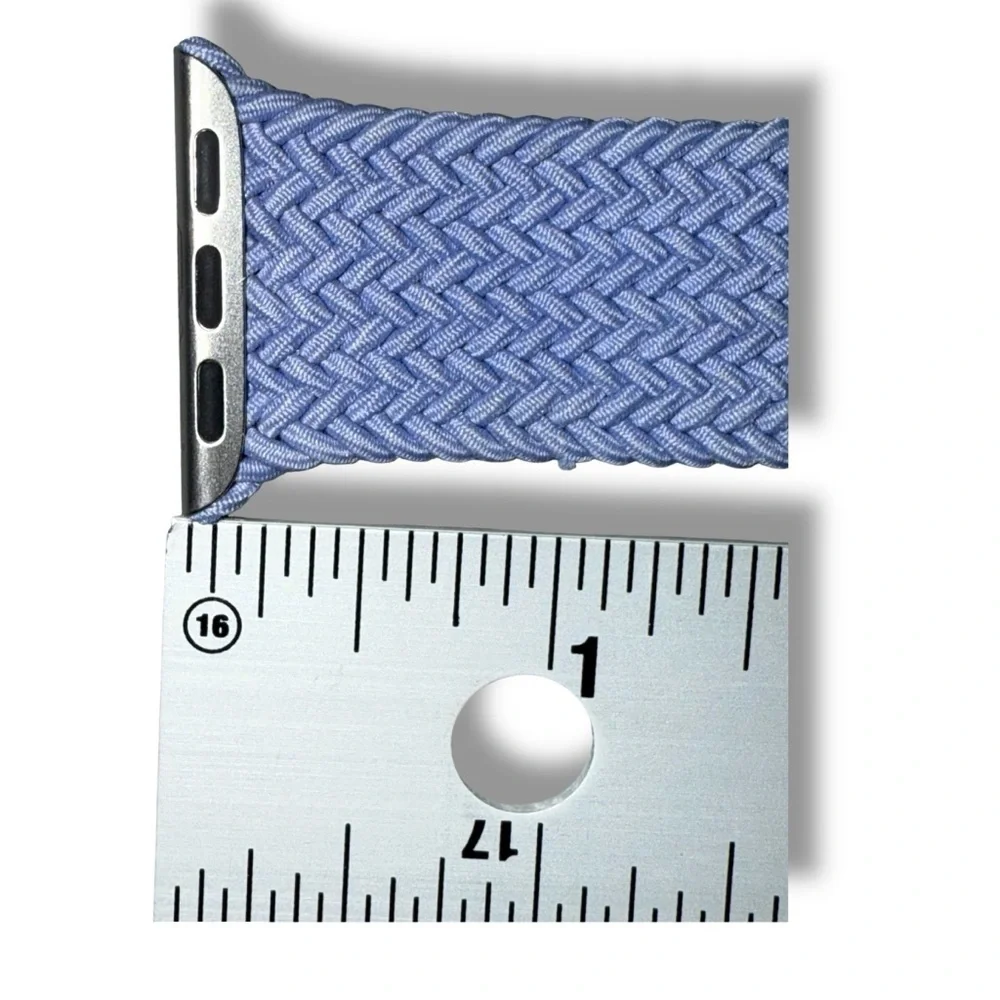 41mm English Lavendar Braided Solo Loop - Size 8